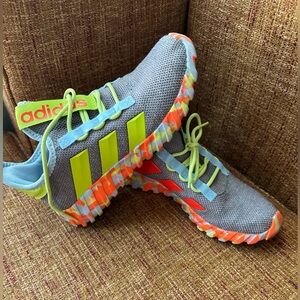 adidas Kaptir Flow K 'Grey Solar Slime Clear Sky' Women’s 8 or kids 6